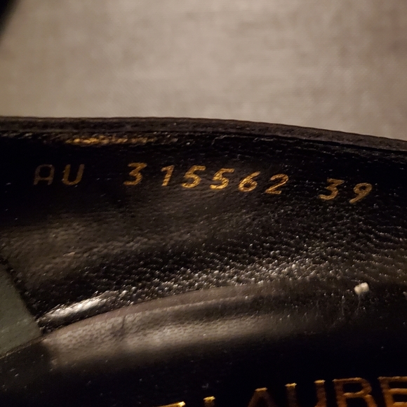 Saint Laurent Black Peep-Toe Black Stiletto Pumps - Size 39 (US 8-1/2 to 9) Used - Picture 14 of 14